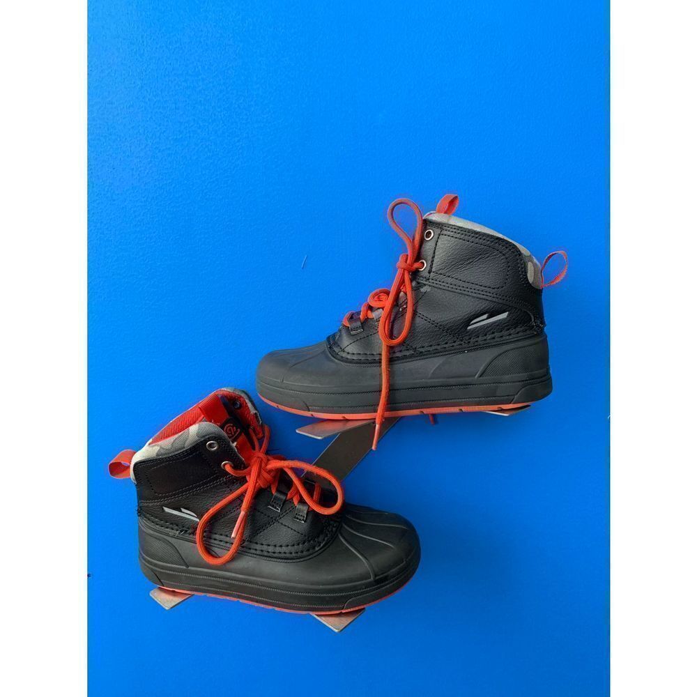 Champion Youth Mud & Rain Winter Black, Gray, Red Boots Size 2